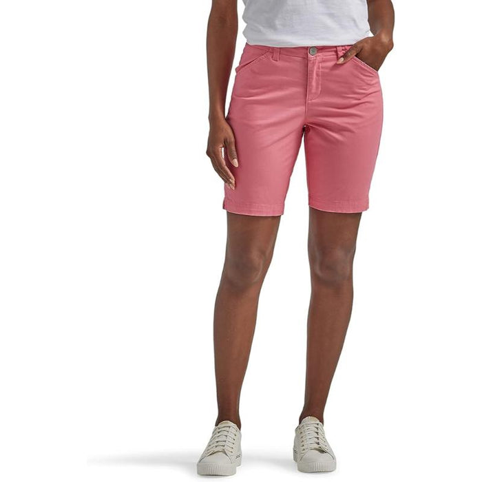 Women Mid Rise Chino Shorts