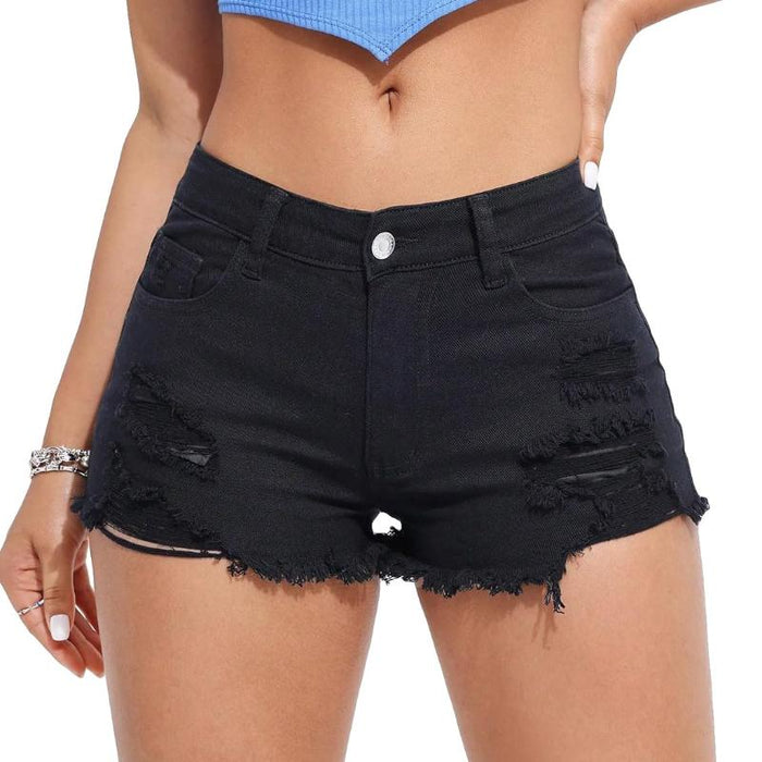 High Waisted Denim Shorts For Women