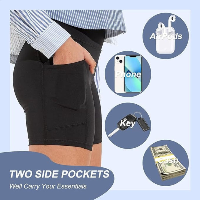 Sleek Contour Shorts With Side Pocket