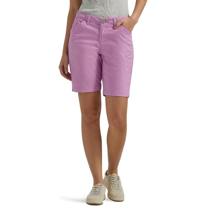 Women Mid Rise Chino Shorts