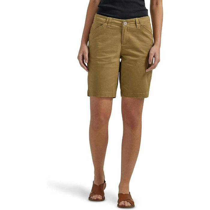 Women Mid Rise Chino Shorts