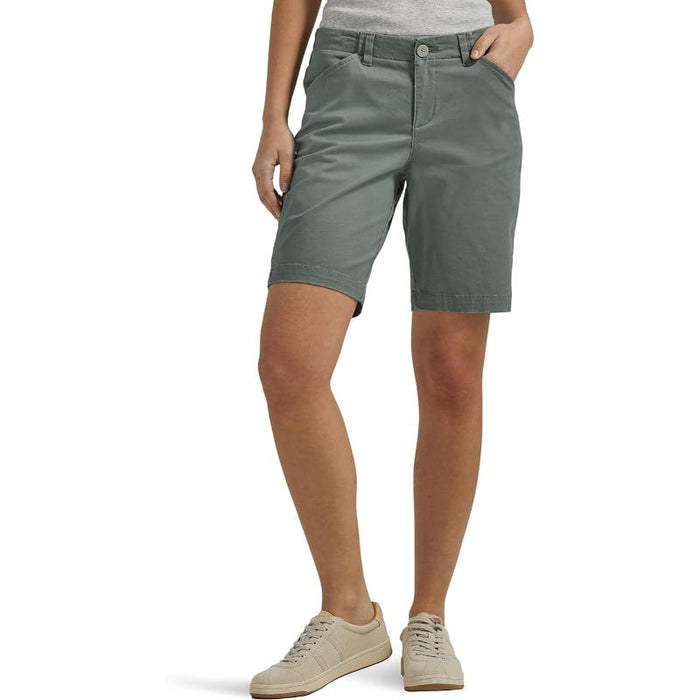 Women Mid Rise Chino Shorts