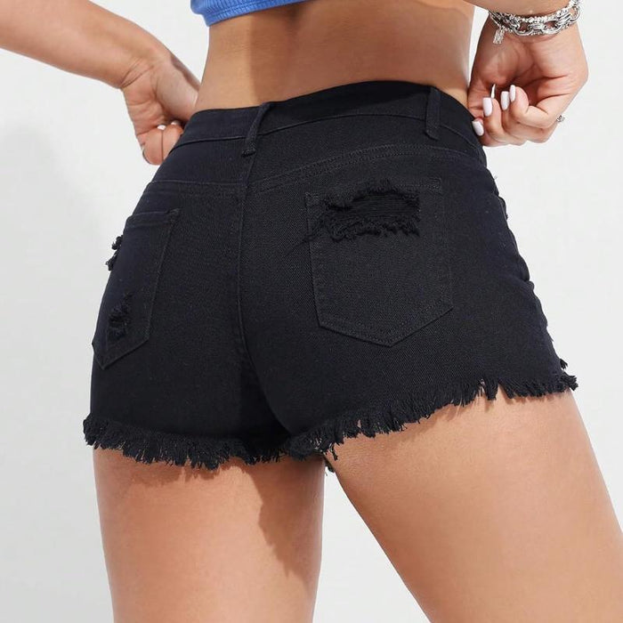 High Waisted Denim Shorts For Women