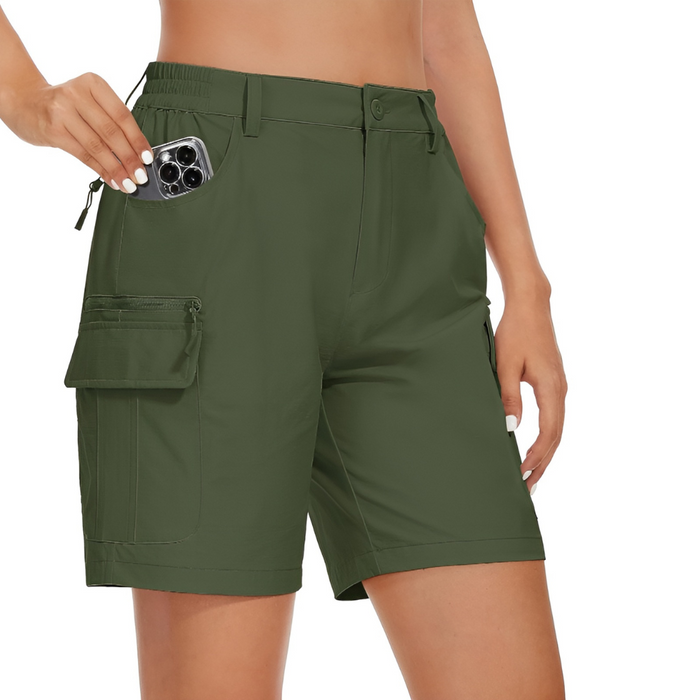 Outdoor Cargo Shorts With Multiple Pockets And Quick-dry Fabric