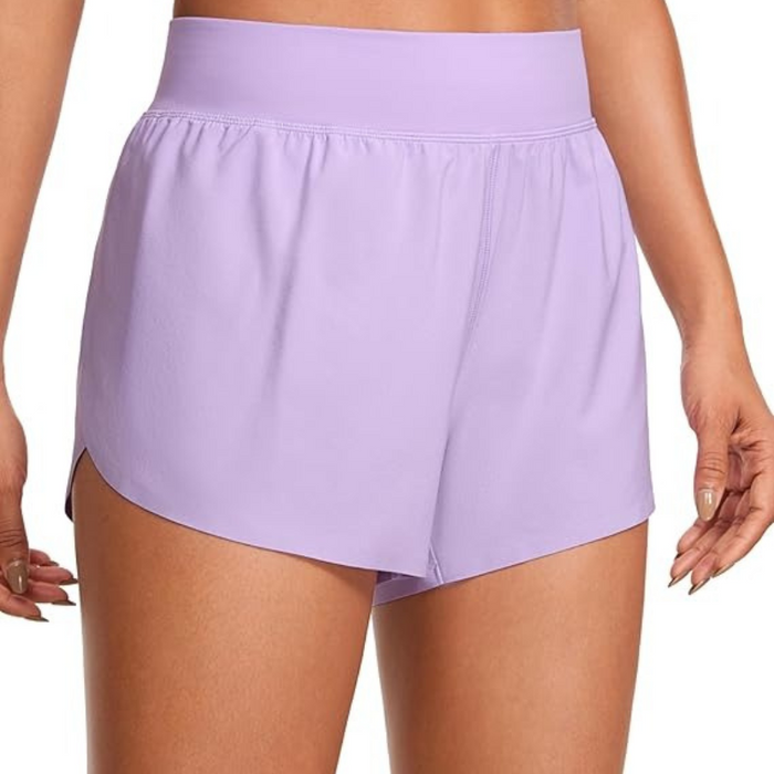 Dolphin Hem Running Shorts With Mesh Liner