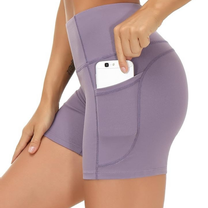 Stretchy Athletic Shorts With Deep Pocket