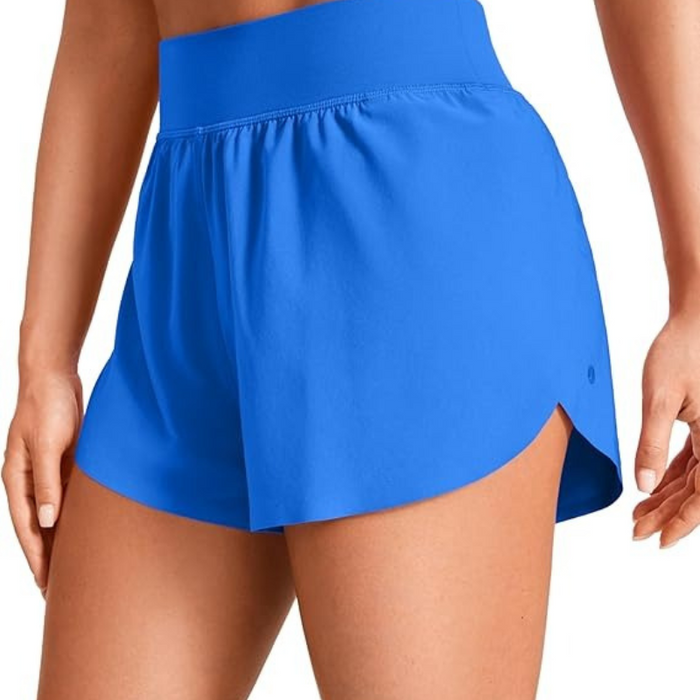 Dolphin Hem Running Shorts With Mesh Liner