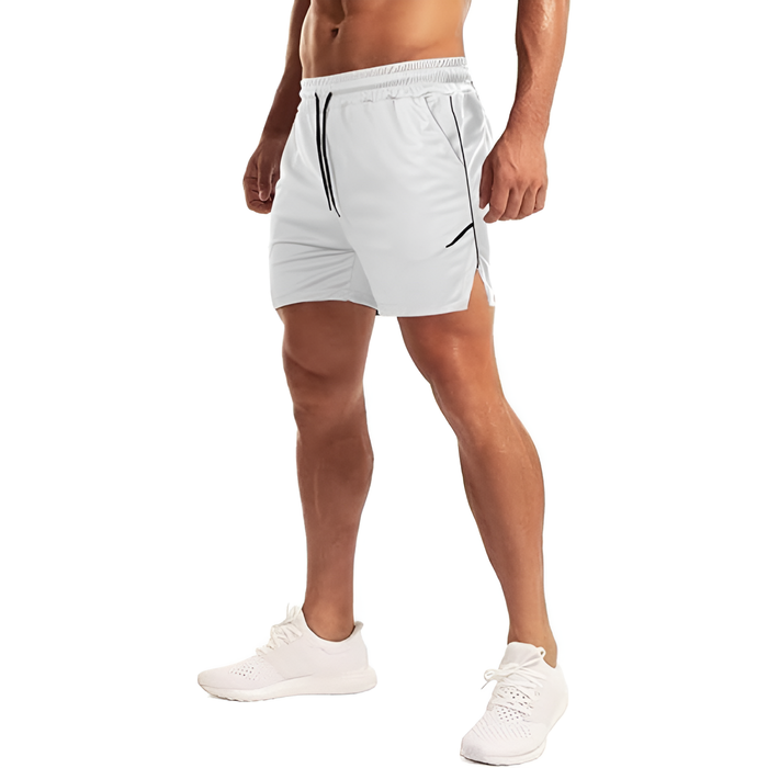 Workout Shorts With Zip Pocket – Lightweight And Quick Dry