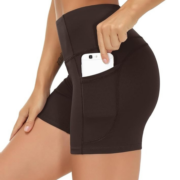 Stretchy Athletic Shorts With Deep Pocket