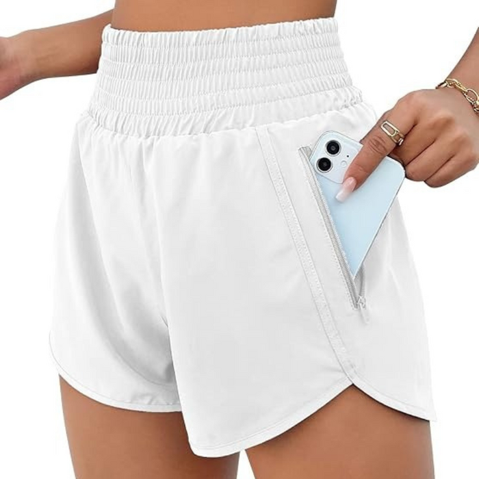 Elastic Active Shorts With Pocket