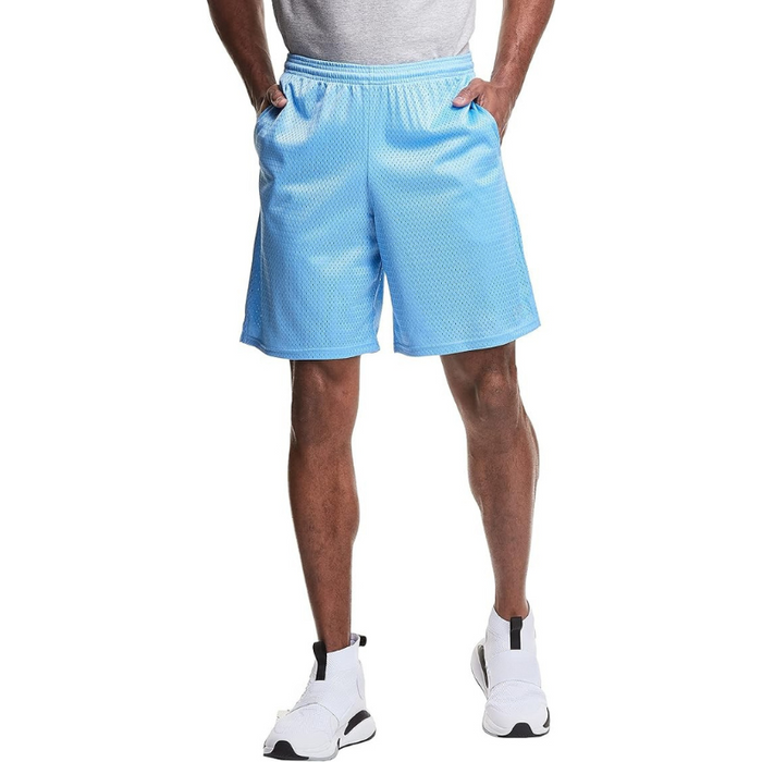 Athletic Mesh Design Gym Shorts For Flexible Performance