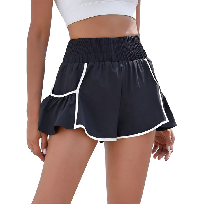 Flowy Running Shorts With Contrast Trim