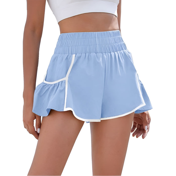 Flowy Running Shorts With Contrast Trim