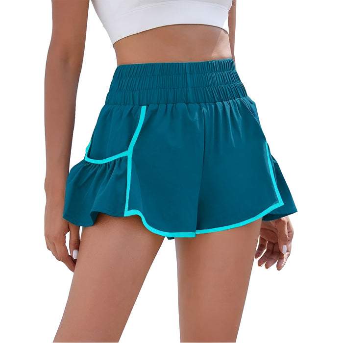 Flowy Running Shorts With Contrast Trim