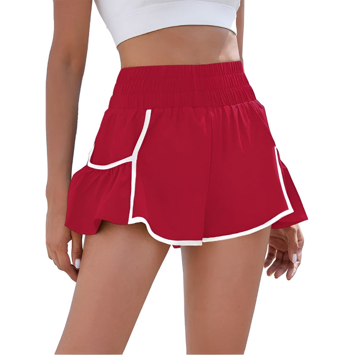 Flowy Running Shorts With Contrast Trim