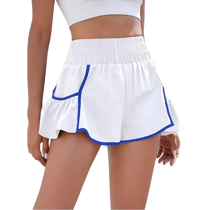 Flowy Running Shorts With Contrast Trim