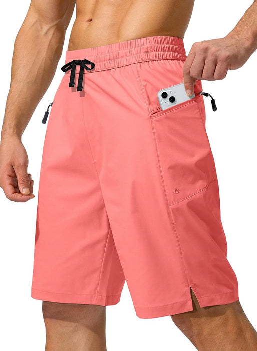 Beach Zipper Pockets Shorts