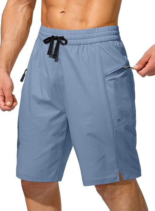 Beach Zipper Pockets Shorts