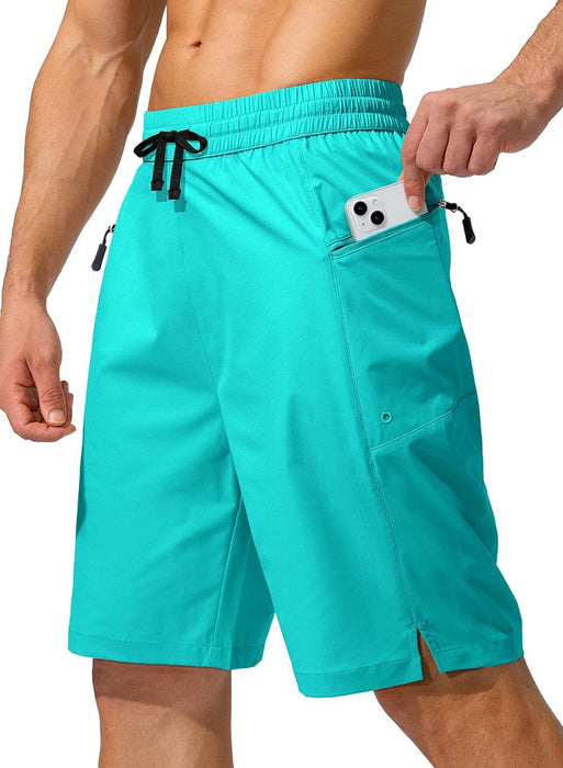 Beach Zipper Pockets Shorts