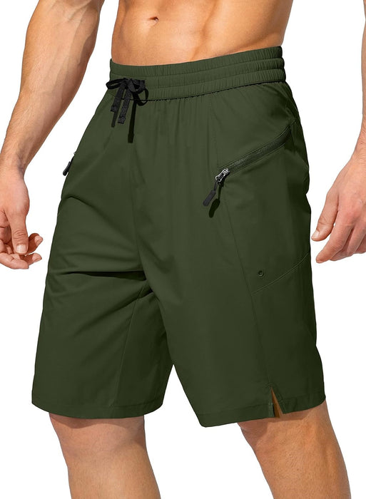Beach Zipper Pockets Shorts