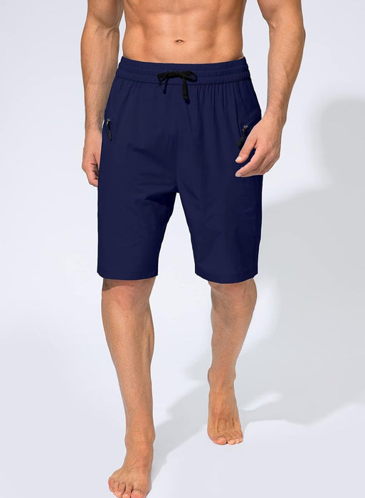 Beach Zipper Pockets Shorts