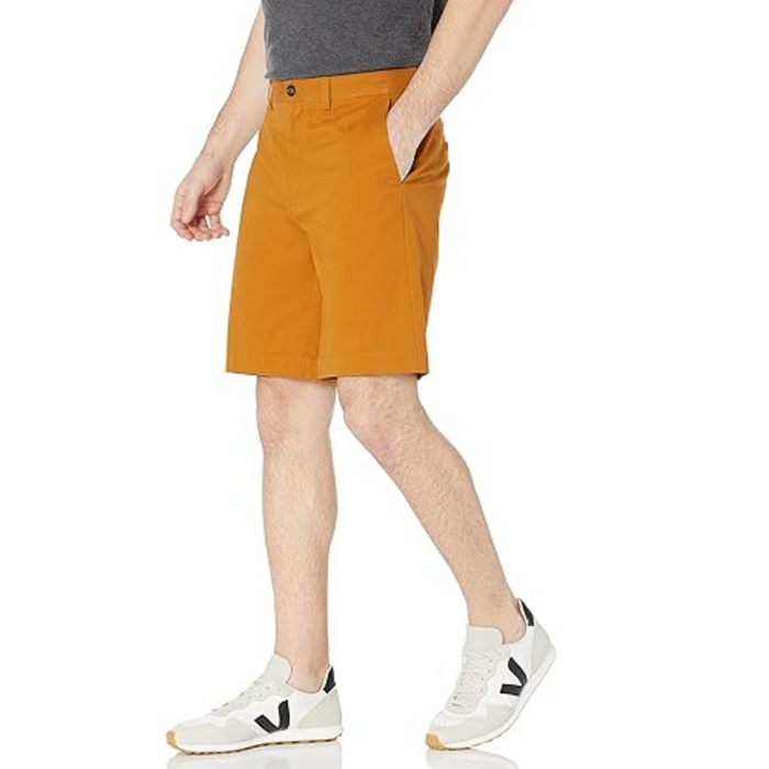 Casual Flat Front Chino Shorts