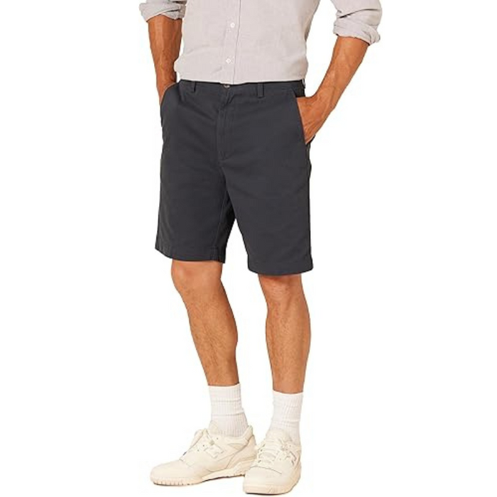 Casual Flat Front Chino Shorts