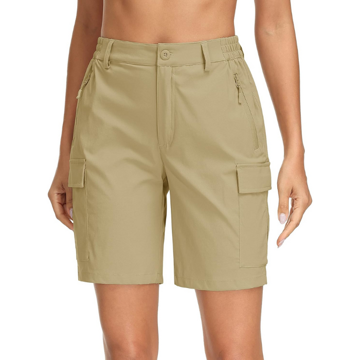 Hiking Cargo Shorts With Stretch And Multiple Pockets