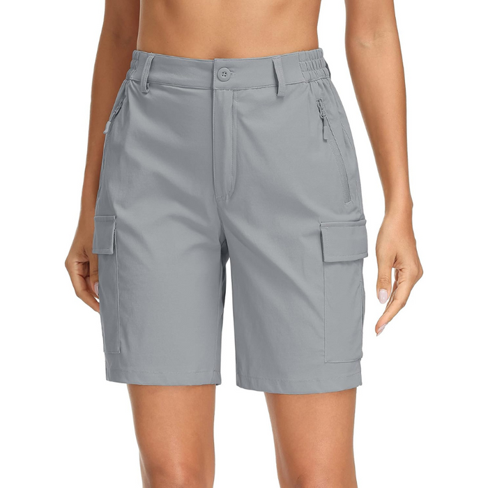 Hiking Cargo Shorts With Stretch And Multiple Pockets