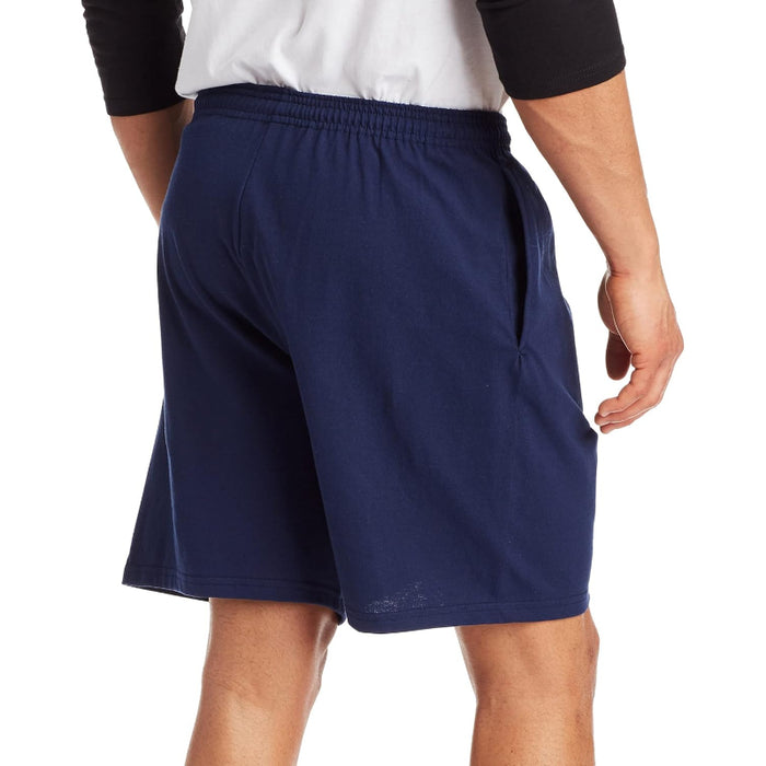 Cotton Jersey Athletic Shorts With Pockets