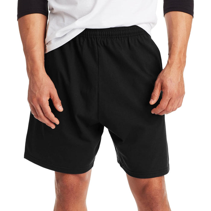 Cotton Jersey Athletic Shorts With Pockets