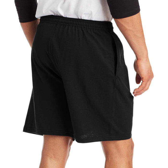 Cotton Jersey Athletic Shorts With Pockets