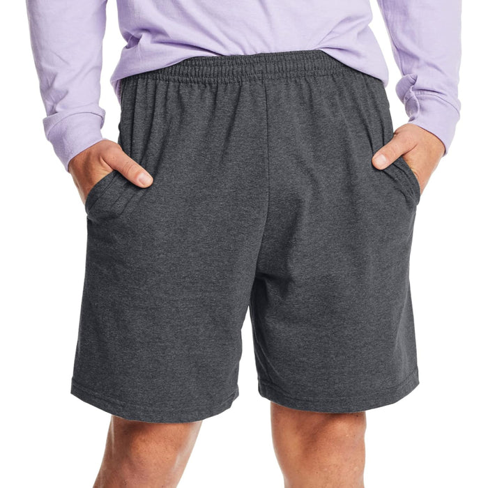 Cotton Jersey Athletic Shorts With Pockets