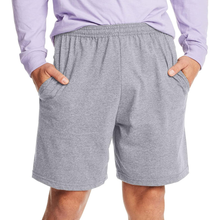 Cotton Jersey Athletic Shorts With Pockets