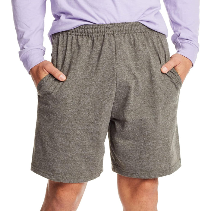 Cotton Jersey Athletic Shorts With Pockets