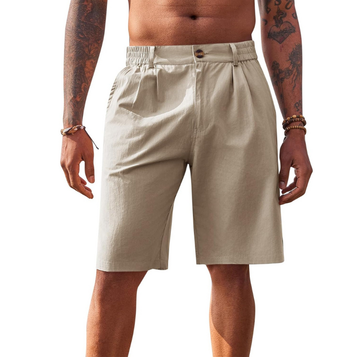 Flat Front Chino Casual Shorts