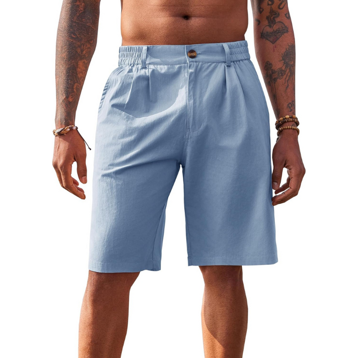 Flat Front Chino Casual Shorts