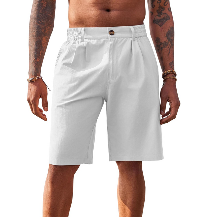 Flat Front Chino Casual Shorts