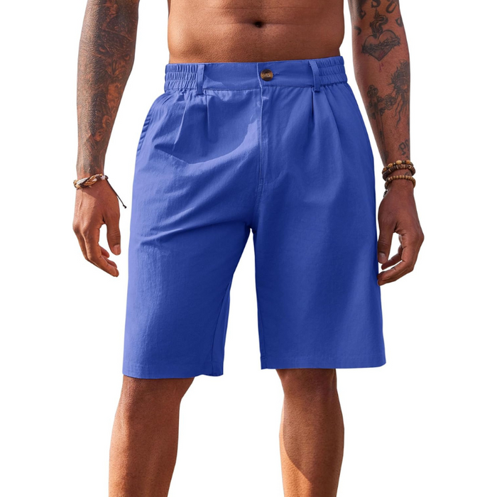 Flat Front Chino Casual Shorts