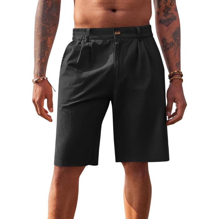 Flat Front Chino Casual Shorts