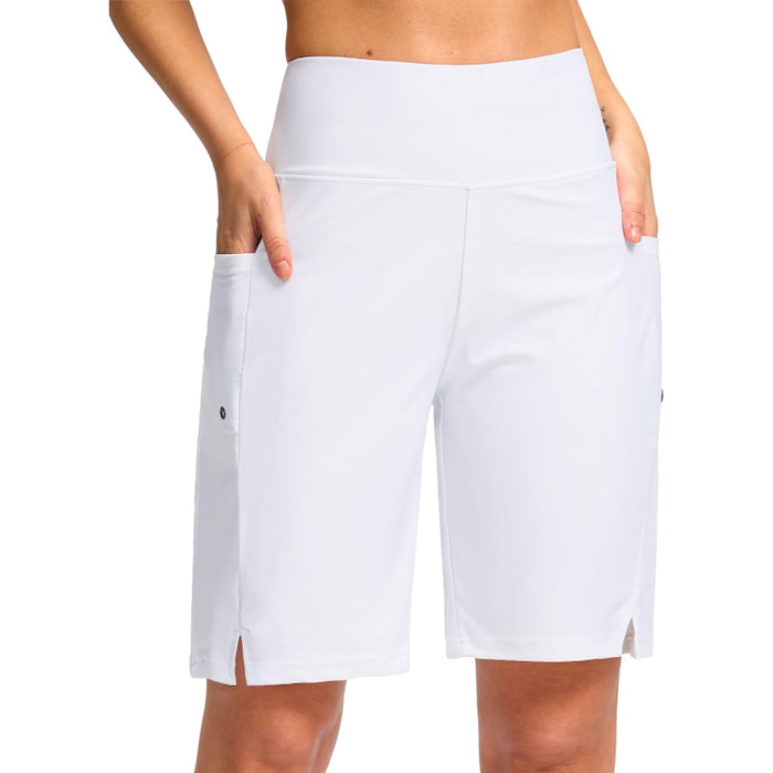 Women Athletic Shorts With Pockets & Built In Liner