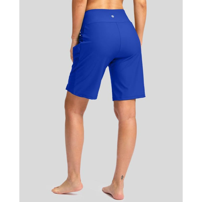 Women Athletic Shorts With Pockets & Built In Liner