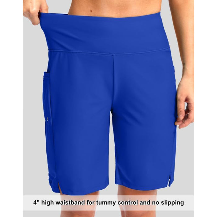 Women Athletic Shorts With Pockets & Built In Liner