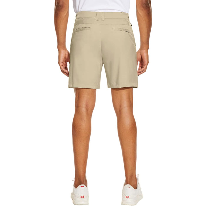 Golf Chino Shorts With Quick Dry Fabric And Multiple Pockets