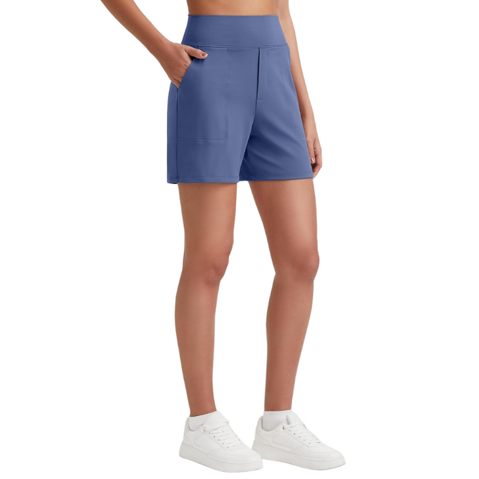 High Waisted Bermuda Yoga Shorts for Running Casual Wear