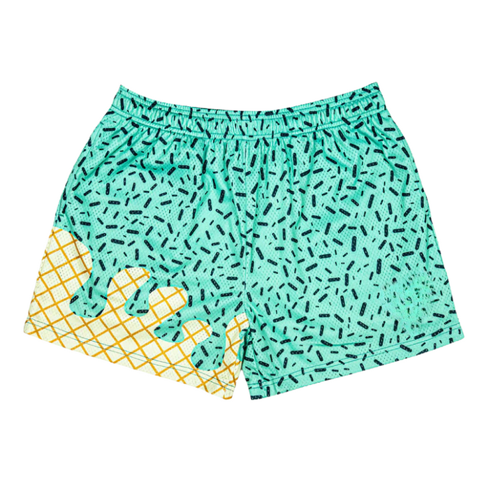 Ice Cream Print Shorts – Fun Waffle Cone Patterned Shorts