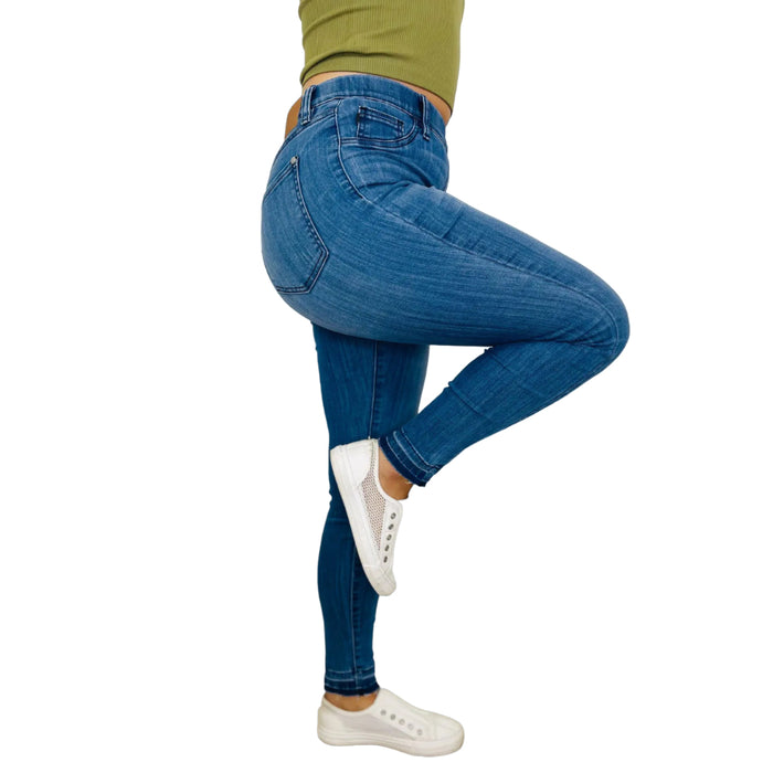 Judy Pull On Slim Denim Jeans