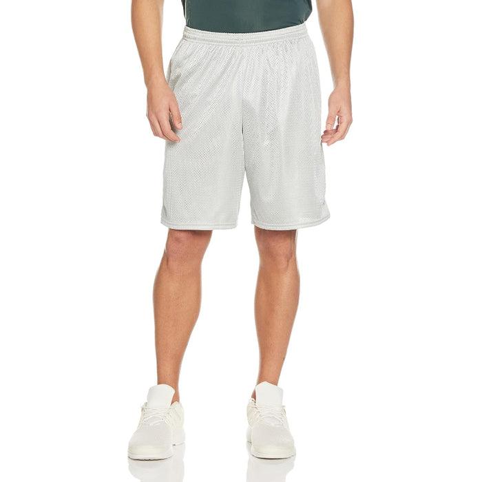 Mesh Shorts With Closure And Side Pockets For Everyday Wear