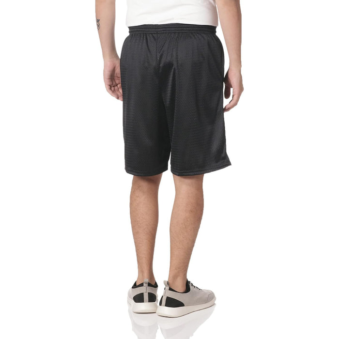 Mesh Shorts With Closure And Side Pockets For Everyday Wear