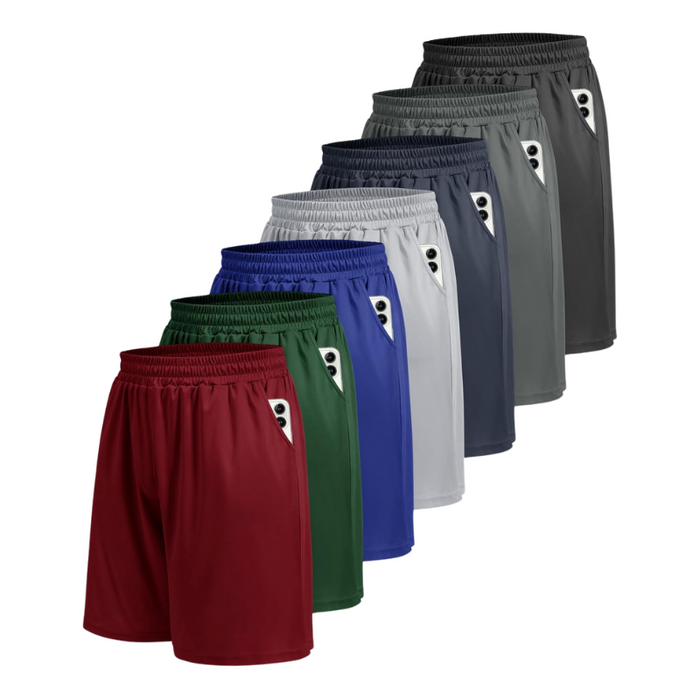 Pack Of 7 Quick Dry Style Basketball Shorts For Running